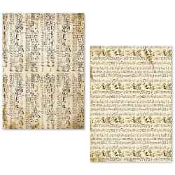 Ciao Bella A5 Tissue Paper Set – 24 Sheets Music Sheet