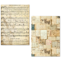 Ciao Bella A5 Tissue Paper Set – 24 Sheets Music Sheet