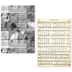 Ciao Bella A5 Tissue Paper Set – 24 Sheets Music Sheet