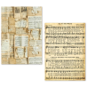 Ciao Bella A5 Tissue Paper Set – 24 Sheets Music Sheet