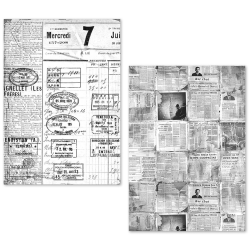 Ciao Bella A5 Tissue Paper Set – 24 Sheets Newspapers