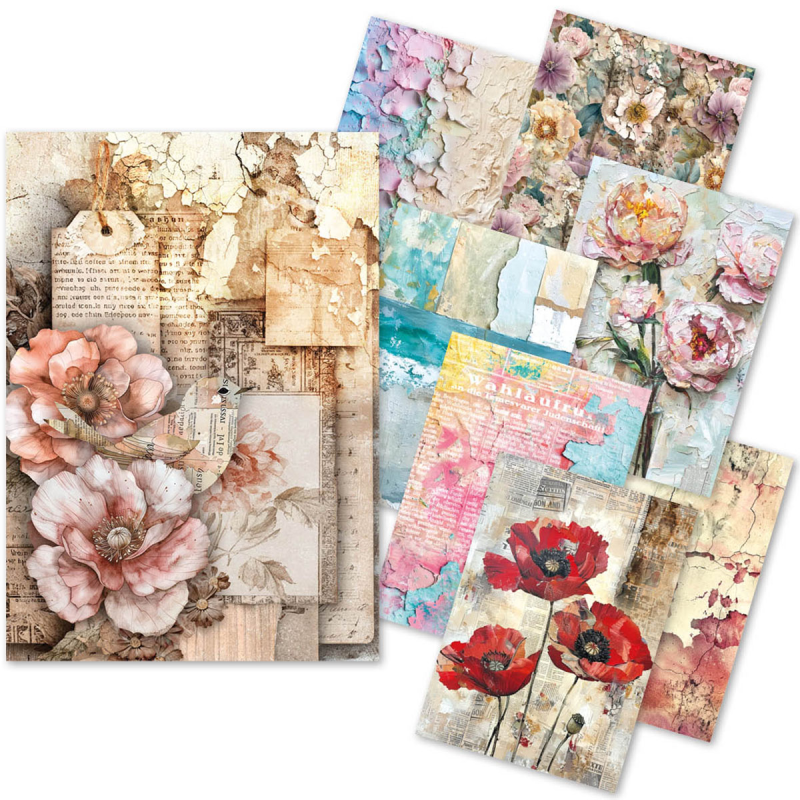 Ciao Bella A5 Tissue Paper Set – 24 Sheets Wild Blossom