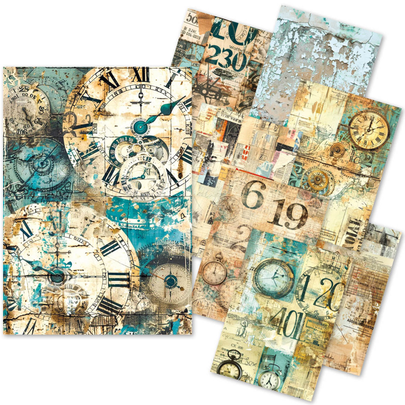 Ciao Bella A5 Tissue Paper Set – 24 Sheets Fragments of Time