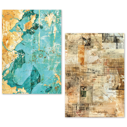 Ciao Bella A5 Tissue Paper Set – 24 Sheets Fragments of Time