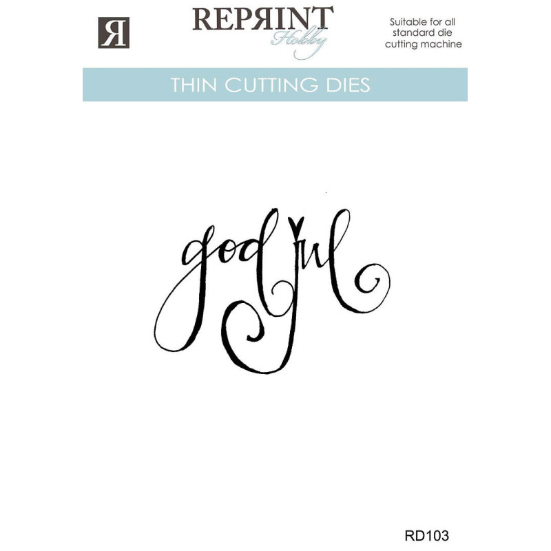 Reprint Dies Cozy Christmas God jul