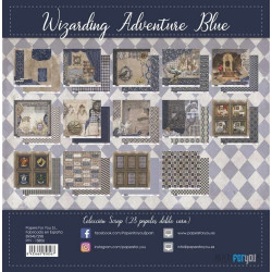 Papers For You Wizarding Adventure Houses Blue 8x8 Inch Scrap Paper Pack (28pcs) (PFY-15856)