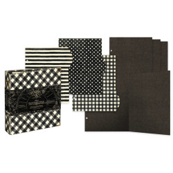 Graphic 45 Check Binder Album with Interactive Pages Black (4503316)