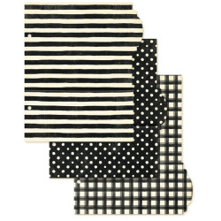 Graphic 45 Check Binder Album with Interactive Pages Black (4503316)