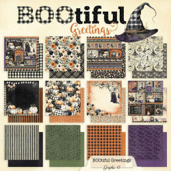 Graphic 45 BOOtiful Greetings 12x12 Inch Collection Pack (4503308)