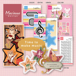Marianne Design Collectables Music Instruments by Marleen (COL1595)