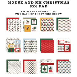 Echo Park Mouse And Me Christmas 6x6 Inch Paper Pad (MMC520023)