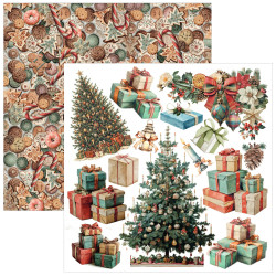 Ciao Bella Merry & Bright 6x6 Inch Fussy Cut Pad (24pcs) (CBQE098)