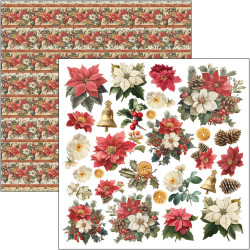 Ciao Bella Merry & Bright 12x12 Inch Patterns Pad (8pcs) (CBT098)