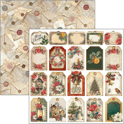 Ciao Bella Merry & Bright 12x12 Inch Patterns Pad (8pcs) (CBT098)