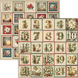 Ciao Bella Merry & Bright 12x12 Inch Patterns Pad (8pcs) (CBT098)