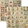 Ciao Bella Merry & Bright 12x12 Inch Patterns Pad (8pcs) (CBT098)