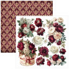 Ciao Bella Bohemian Burgundy 6x6 Inch Fussy Cut Pad (24pcs) (CBQE099)
