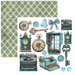 Ciao Bella Bohemian Burgundy 6x6 Inch Fussy Cut Pad (24pcs) (CBQE099)