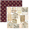 Ciao Bella Bohemian Burgundy 6x6 Inch Fussy Cut Pad (24pcs) (CBQE099)