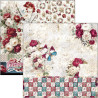 Ciao Bella Bohemian Burgundy 12x12 Inch Patterns Pad (8pcs) (CBT099)