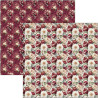 Ciao Bella Bohemian Burgundy 12x12 Inch Patterns Pad (8pcs) (CBT099)