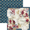 Ciao Bella Bohemian Burgundy 12x12 Inch Patterns Pad (8pcs) (CBT099)