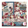 Ciao Bella Bohemian Burgundy 8x8 Inch Paper Pad (12pcs) (CBH099)