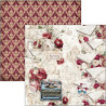 Ciao Bella Bohemian Burgundy 8x8 Inch Paper Pad (12pcs) (CBH099)