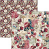 Ciao Bella Bohemian Burgundy 8x8 Inch Paper Pad (12pcs) (CBH099)