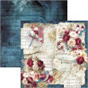 Ciao Bella Bohemian Burgundy 8x8 Inch Paper Pad (12pcs) (CBH099)