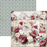Ciao Bella Bohemian Burgundy 12x12 Inch Paper Pad (12pcs) (CBPM099)