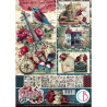 Ciao Bella Bohemian Burgundy A4 Creative Pad (9pcs) (CBCL099)