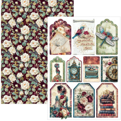 Ciao Bella Bohemian Burgundy A4 Creative Pad (9pcs) (CBCL099)