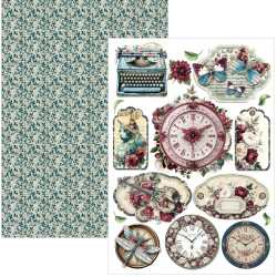 Ciao Bella Bohemian Burgundy A4 Creative Pad (9pcs) (CBCL099)