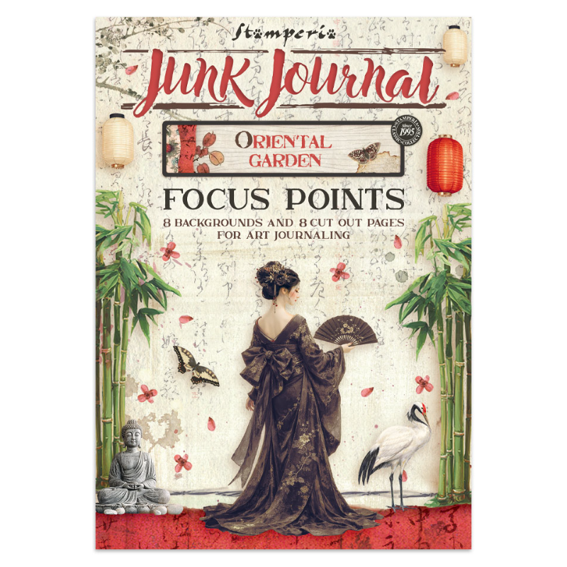Stamperia Printed Art Junk Journal Focus Points for Art and Craft A5 - Oriental Garden