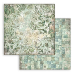 Stamperia Herbarium Silvae 8x8 Inch Paper Pack Maxi Backgrounds Selection (SBBS136)