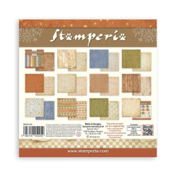Stamperia Silent Night 8x8 Inch Paper Pack Maxi Background Selection (SBBS149)
