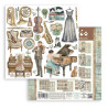 Stamperia Symphony 8x8 Inch Paper Pack by Sara Alcobendas (SBBS144)