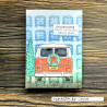 Vaessen Creative • Embossing Folder by Carla Creates Christmas Hippie Bus 5.9x5.9"