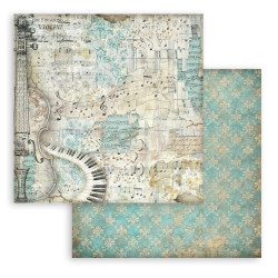 Stamperia Symphony 8x8 Inch Paper Pack Maxi Background Selection by Sara Alcobendas (SBBS145)
