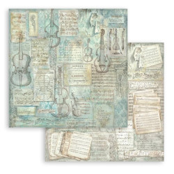 Stamperia Symphony 8x8 Inch Paper Pack Maxi Background Selection by Sara Alcobendas (SBBS145)