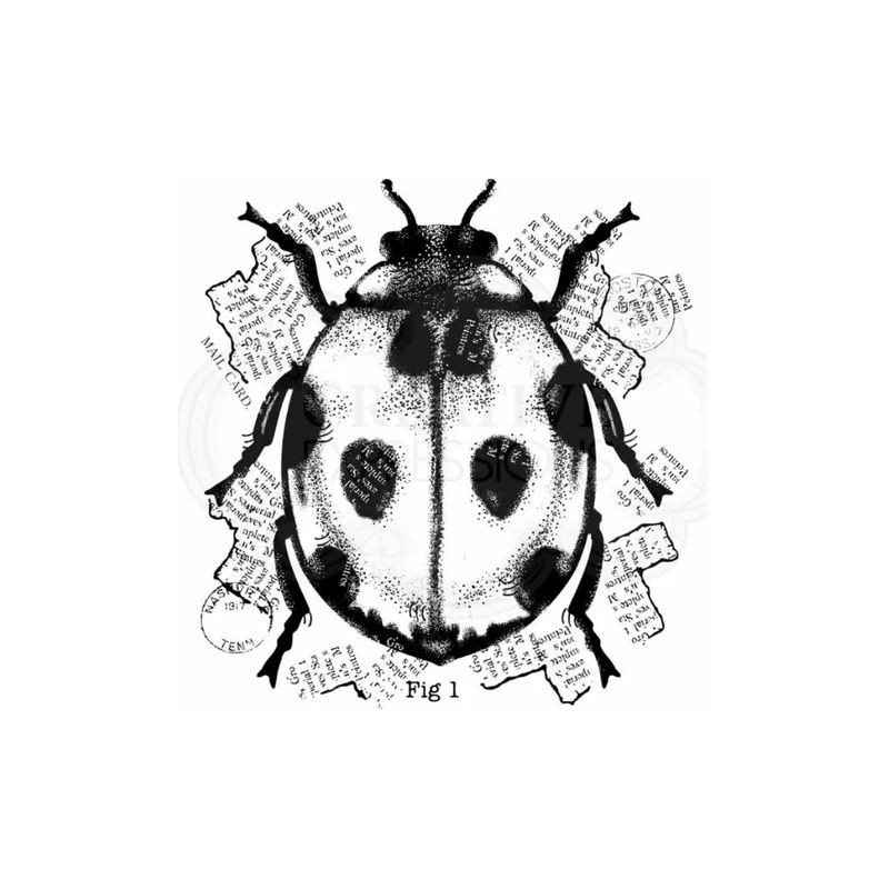 Woodware Clear Stamp Ladybird 10x10cm