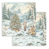 Stamperia White Christmas 8x8 Inch Paper Pack by Cristina Radovan (SBBS146)
