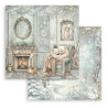 Stamperia White Christmas 8x8 Inch Paper Pack by Cristina Radovan (SBBS146)