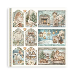 Stamperia White Christmas 12x12 Inch Paper Pack (Single Face) by Cristina Radovan (SBBXLB39)