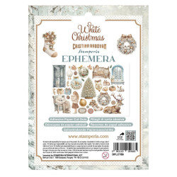 Stamperia White Christmas Ephemera by Cristina Radovan (DFLCT89)