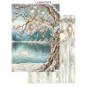 Stamperia Printed Art Junk Journal Focus Points for Art and Craft A5 - White Christmas