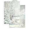 Stamperia Printed Art Junk Journal Focus Points for Art and Craft A5 - White Christmas