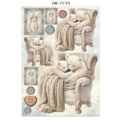 Stamperia Printed Art Junk Journal Focus Points for Art and Craft A5 - White Christmas