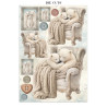 Stamperia Printed Art Junk Journal Focus Points for Art and Craft A5 - White Christmas